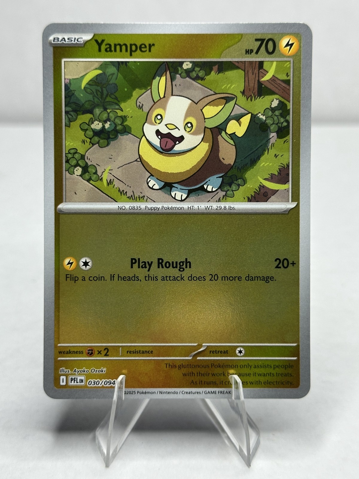 Phantasmal Flames #030/094 Yamper Reverse Holo NM/MT