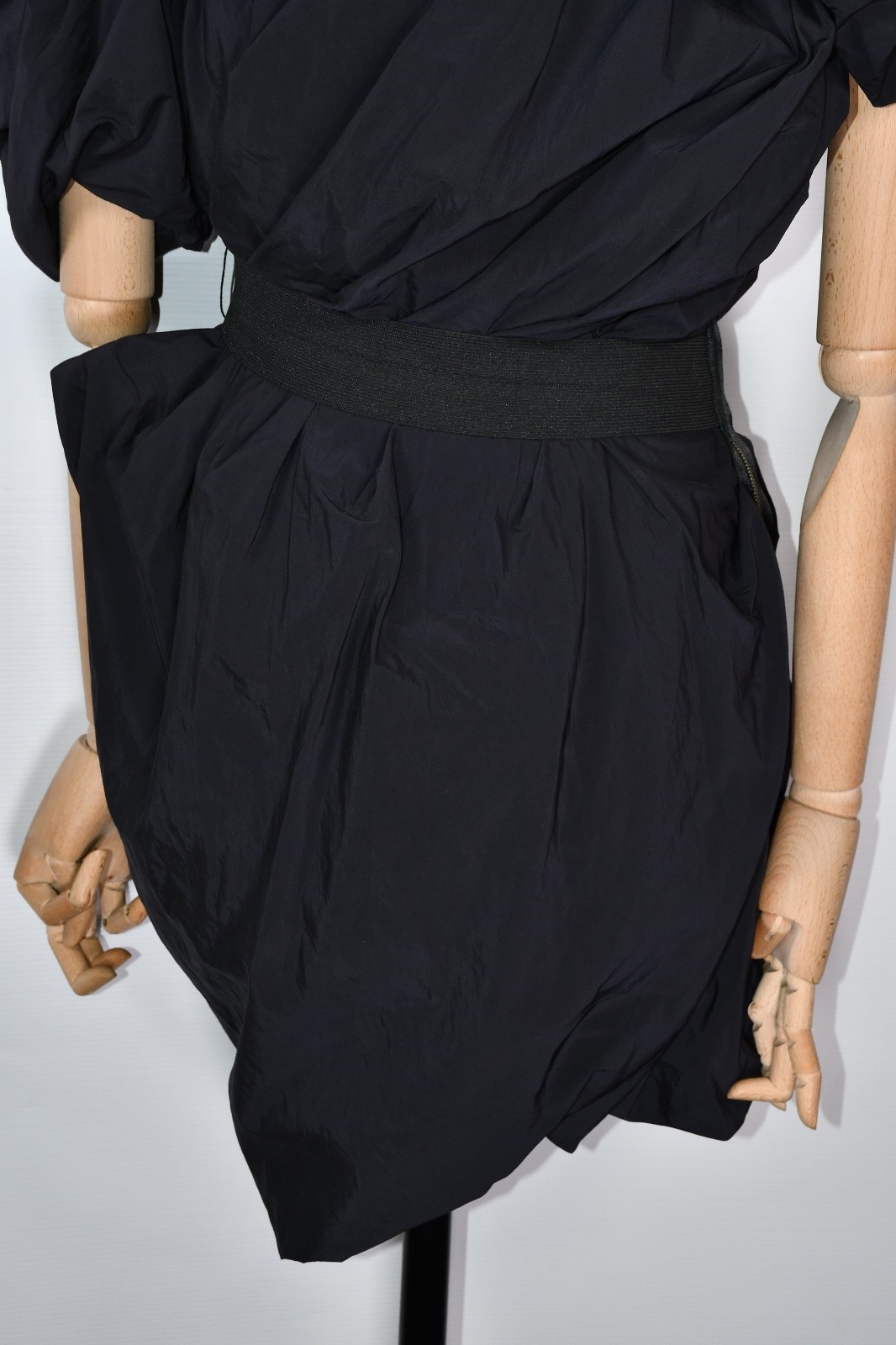 LANVIN for H&M Limited Edition Black Party Puff Mini Dress Women's size 8