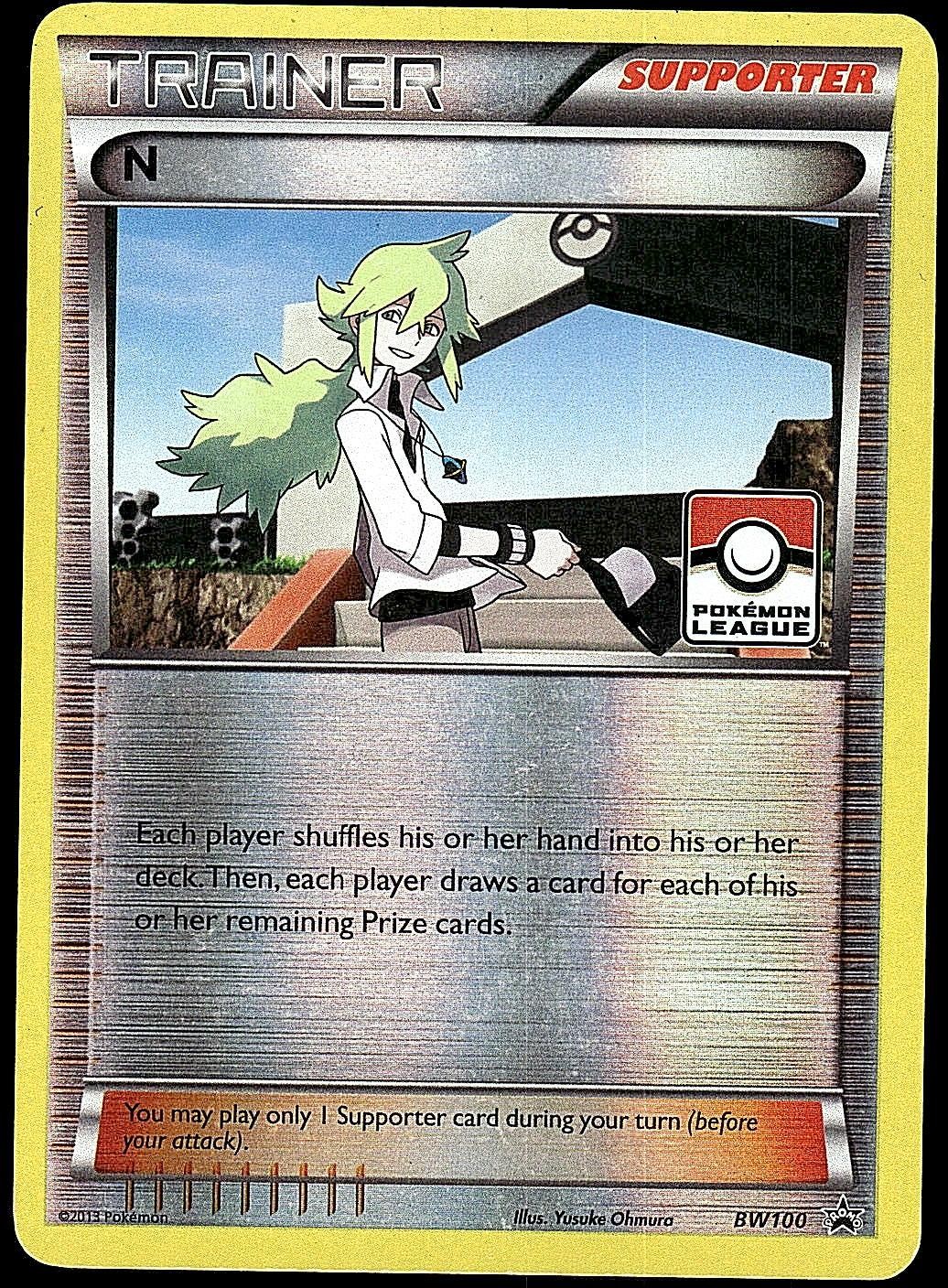 N (Supporter) BW100 Reverse Holo Black And White Promo Pokemon HP