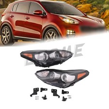 Halogen w/LED DRL Headlight Assembly For 2017-2022 Kia Sportage Left+Right Side