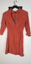 Rhapsody Dress 3/4 Sleeve Shirt Dress Size S