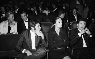 Pierre Barouh Anouk Aimee Claude Lelouch attend Yves Montand's con- Old Photo