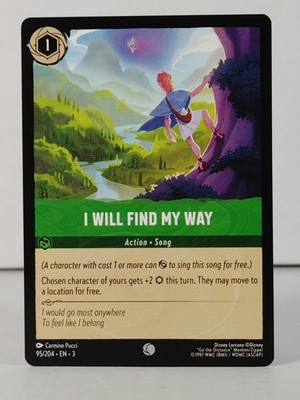I Will Find My Way -  LORCANA  Into the Inklands - 95/204 - NM - singles