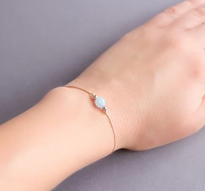 Aquamarin-Armband   Ruhe & innere Klarheit, Aquamarinarmband, Perlenarmband