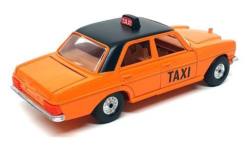 Corgi 13cm Long Diecast 411 - Mercedes Benz 240D Taxi - Orange/Black - Picture 2 of 5