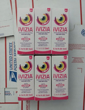 6x iVIZIA Sterile Lubricant Eye Drops for Dry Eyes, 5ml Each
