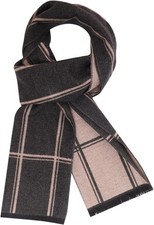 Mens Winter Scarf Feel Soft Warm Long Striped Tassel Scarf Classic Winter Neck W