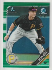 2019 Bowman Chrome Draft Matt Gorski Green Refractor 1st Bowman Rookie! /99