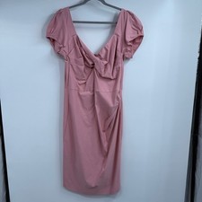 Stop Staring Billion Dollar Baby Dress Womens Size 22 Pink Retro Pencil Wiggle