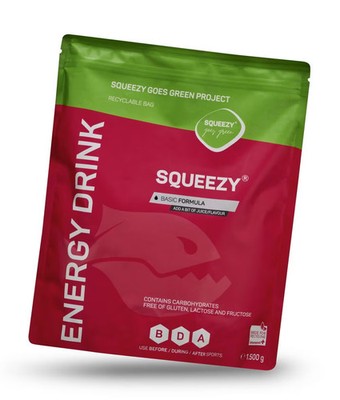 Squeezy Energy Drink, 1500 g Beutel, Basic Formula (Neutral)