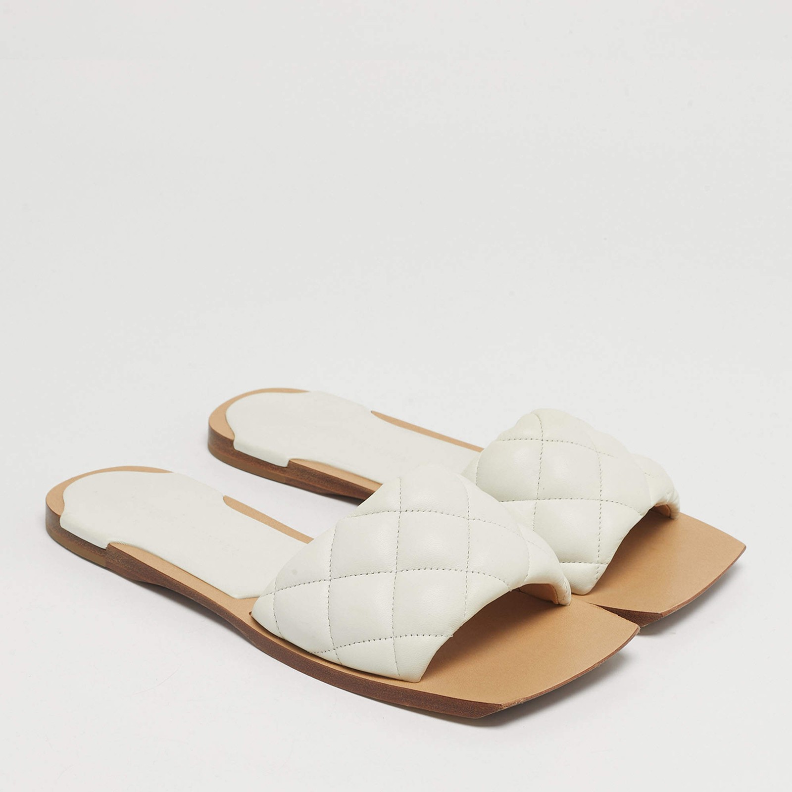 Bottega Veneta Lido Size 36 White Leather Flat Slides thumbnail 4