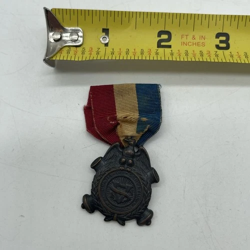 Sons Of Veterans Of The Civil War Medal GRATIA DEI SERVATUS VS RWB Ribbon