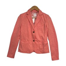 Gap Academy Blazer Womens 0 Pink Heathered Business Casual Career Jacket Preppy