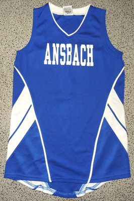 Damen Trikot Shirt ärmellos Weiß/Blau ANSBACH Gr. M Alleson Athletic