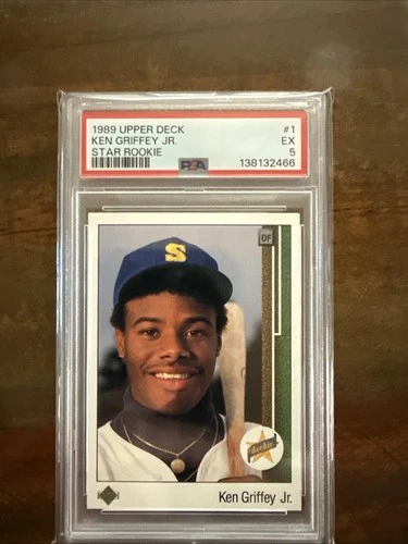 1989 Upper Deck - Star Rookie Ken Griffey Jr #1 (RC) PSA 5