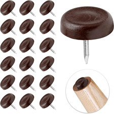 60pc Furniture Sliders Nail On Glide Pad Floor Protector for Chair Table Leg Bro