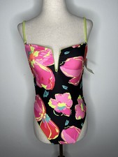 NWT Maaji Womens Green/Black/Pink Floral/Reve...