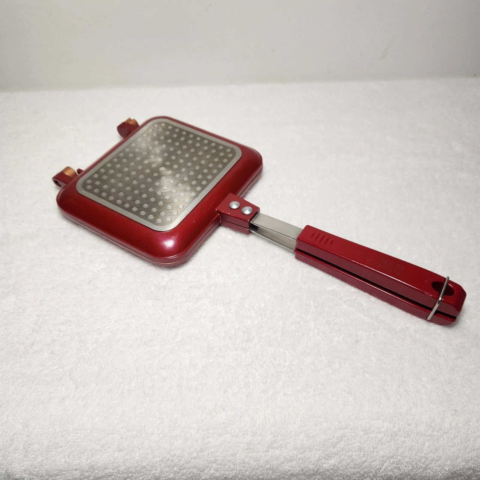 Red Copper Flipwich Double-Sided Nonstick Grill Pan Flip Cooker As Seen On TV