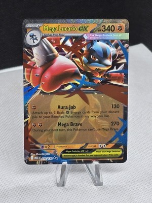 2025 Pokemon Mega Evolutions MEGA LUCARIO EX 077/132 Double Rare