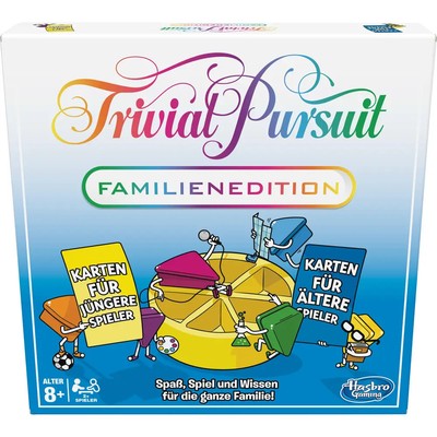 Hasbro E1921100 Trivial Pursuit Familien Edition, ab 2 Spieler, ab 8 Jahren