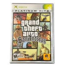 Grand Theft Auto San Andreas Xbox Platinum Hits Complete w/ Map