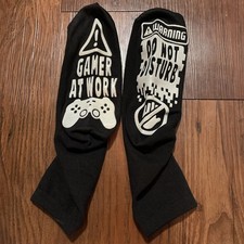 Do Not Disturb I'm Gaming Socks Soft Cotton Funny Socks Men - 1 Pair - Black