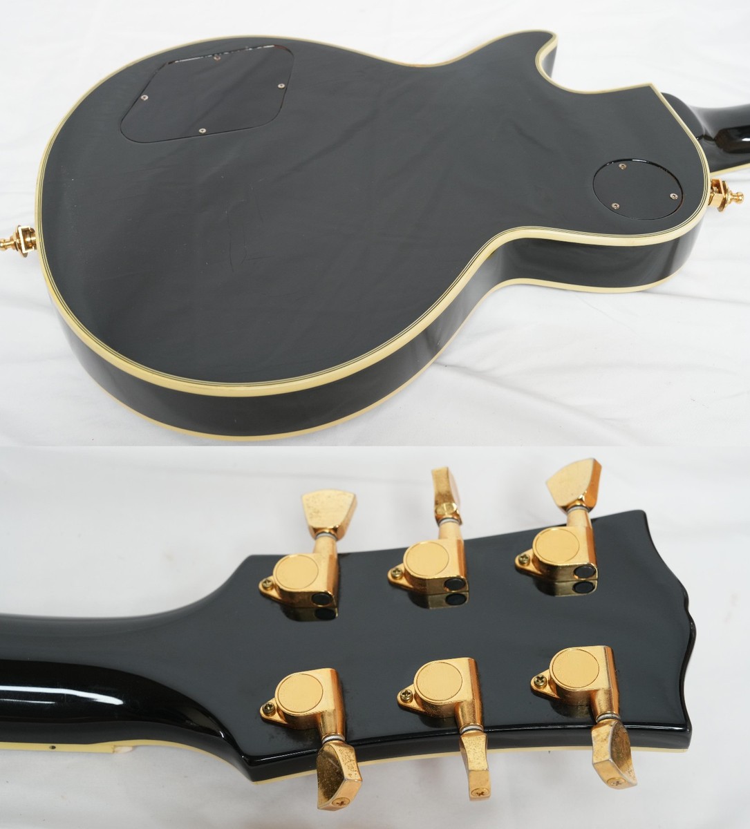 EDWARDS by ESP E-LP Les Paul Custom Black, early model, extra