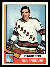 1974-75 Topps Bill Fairbairn #231 - New York Rangers - EX