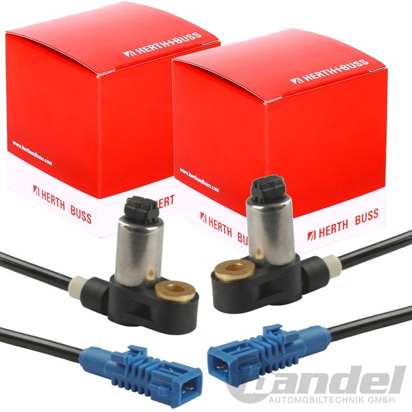 2X Herth+Buss ABS-SENSOR Raddrehzahl Vorne Passend FüR CitroËN Saxo Peugeot 106-image