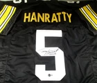 Terry Hanratty / Autographed Pittsburgh Steelers Custom Football Jersey / BAS