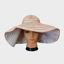 Women's Adj Sun N Sand Green Ruffled Wide Brim Packable Sun Hat
