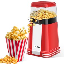 OSTBA Popcorn Maker, 1200W Mini Retro Air Popper U6-1208, U6-1208