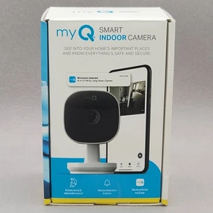Chamberlain myQ Caméra de sécurité Wi-Fi intérieure intelligente - 1080p HD Vidéo - blanc