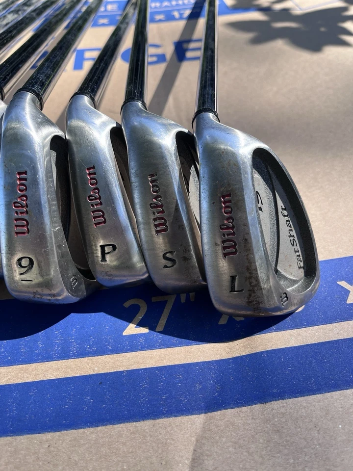 Wilson Fat Shaft FS 3-PW, SW & LW Right Hand Iron Set Steel Regular Flex RH - Image 2 of 4