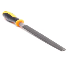 8'' Semi Round Hand Rasp File Set with Rubber Grip + Plastic Handles - Hand C...