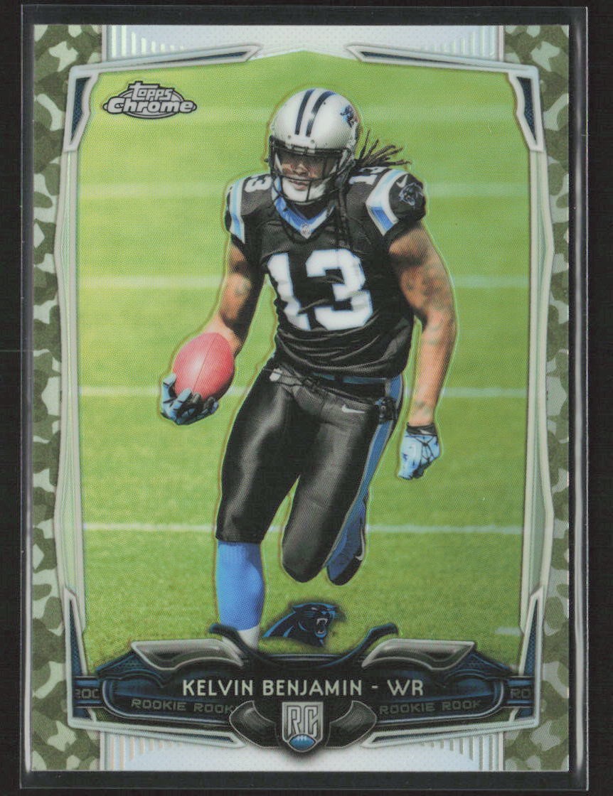 Kelvin Benjamin Topps Chrome #124 Camo Refractor