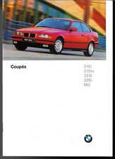 BMW 3-Series Coupe E36 1996-1997 UK Market Brochure 316i, 318iS, 323i, 328i & M3