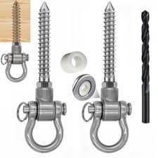 2 Bearing Swing Hangers Permanent Anti Rust Heavy Duty 180  Swing, 1500 lb