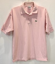 Men  s Size 3XL Pastel Pink Lacoste Size 8 Collared Polo Shirt MSRP 110