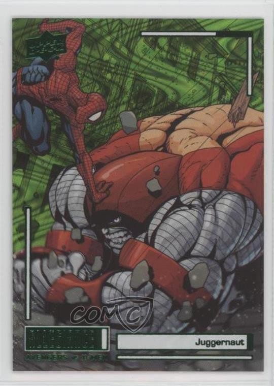 2023 Upper Deck Allegiance Avengers vs X-Men Green Reality 96/249 Juggernaut b8c