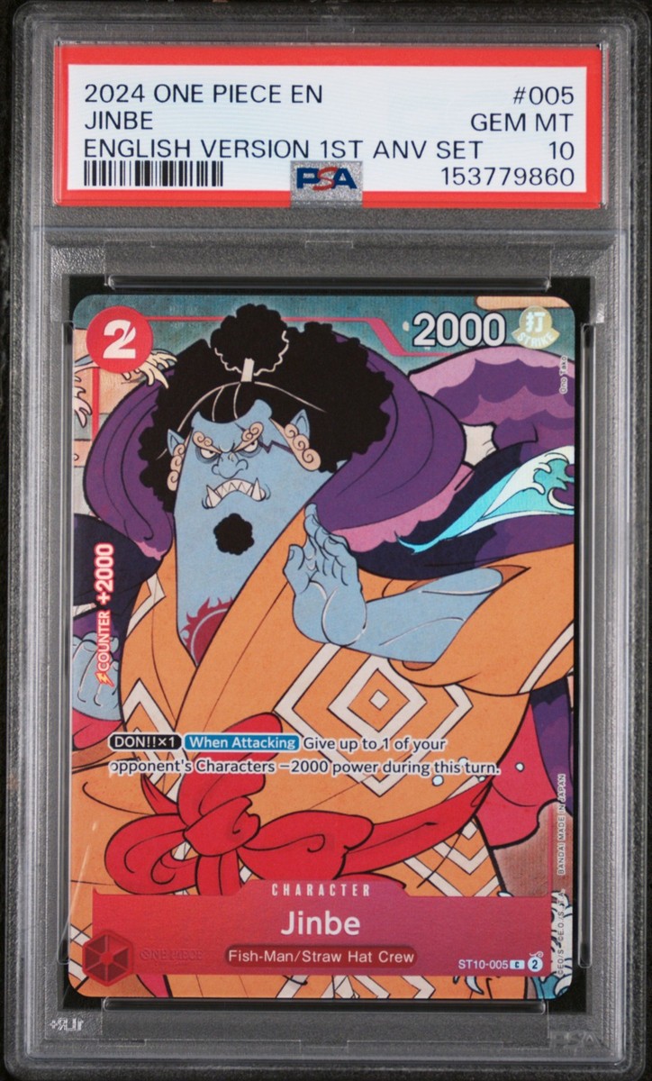 2024 ONE PIECE ENGLISH VERSION 1ST ANNIVERSARY SET #005 JINBE PSA