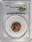 1931 S Lincoln Wheat Cent PCGS & CAC MS63RB‼️KEY DATE - ATTRACTIVE RED LUSTER‼️