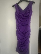 Dolce & Gabbana Women's Sleeveless Silk Stretch Lined Purple Dress Size 38