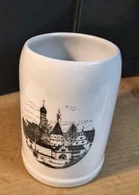 German Ceramic Stein PMS Schwarz Memmingen