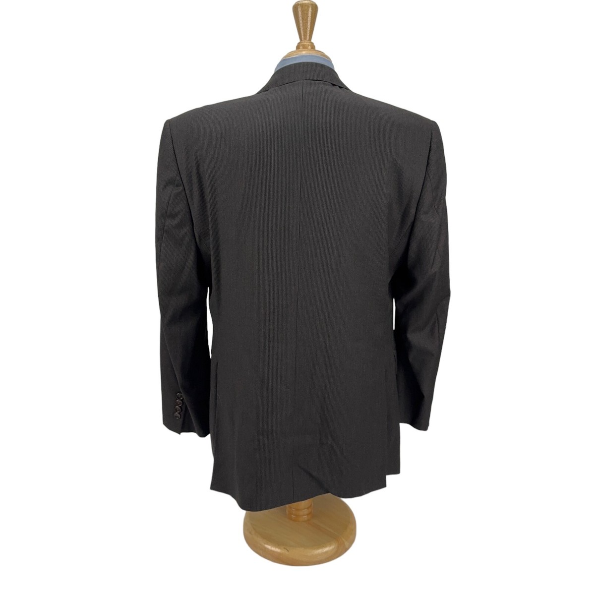 Brooks Brothers 1818 Regent Grayish Brown Pinstripe Saxxon Brooks Brothers 1818 Regent Grayish Brown Pinstripe Saxxon