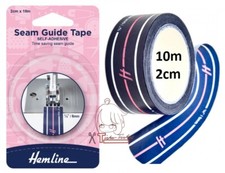 Seam gauge tape guide 1/4 6mm seam allowance half triangle quilts 10m roll UK