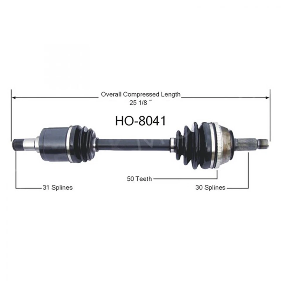 Eje delantero CV TrakMotive 2 para 1991 1992 1993 1994 1995 Acura Legend Foto 3 de 4
