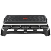 Tefal Raclette Grill RE4588 - Raclette - 1350 Watt - 10 Pfannen -Schwarz/Silber