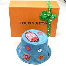 NWT Louis Vuitton Yayoi Kusama Reversible Faces Monogram Bucket Hat DS AUTHENTIC