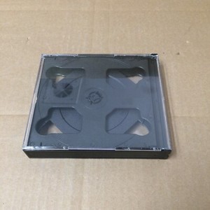 4 in 1 CD/DVD Clear Blank Cases w/Black Tray CD/DVD Disc cases